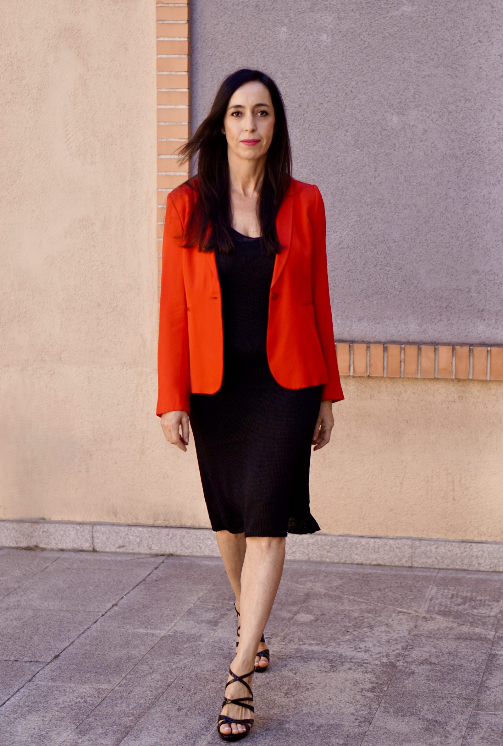 Almudena Varona - red blazer